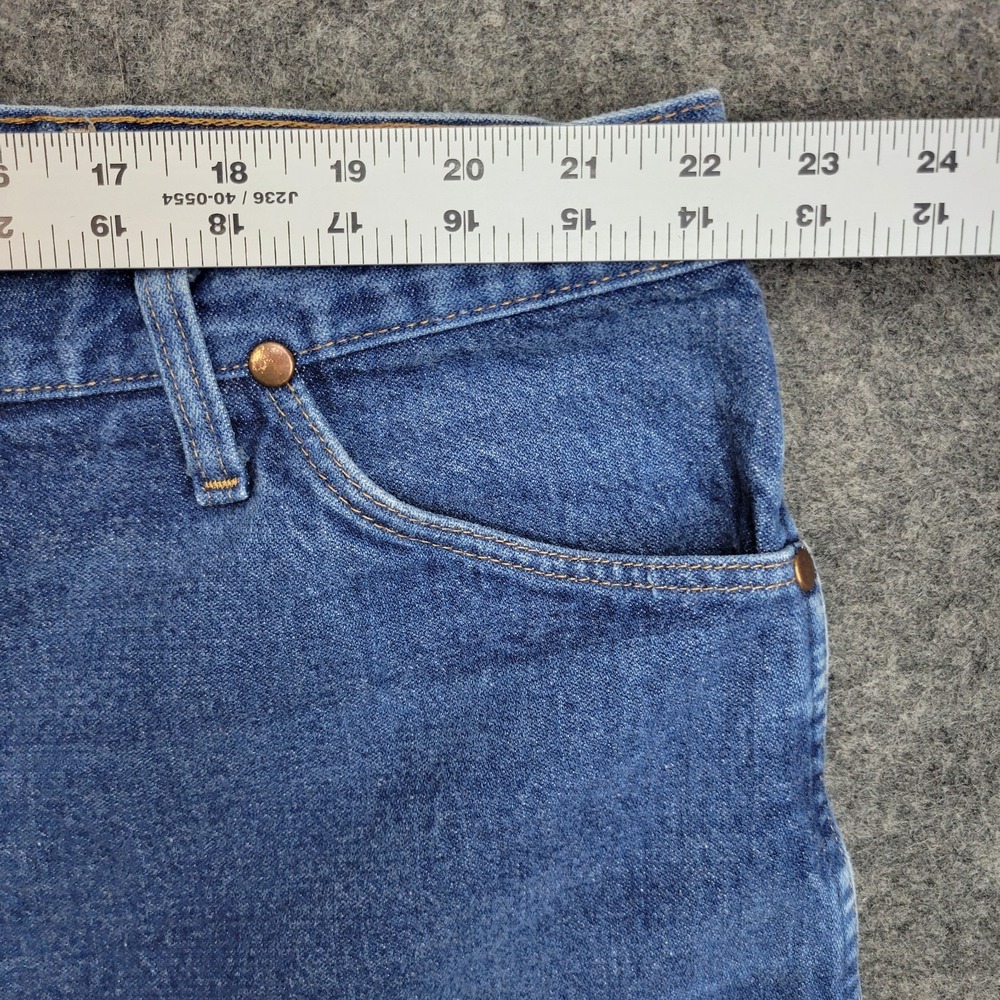 Wrangler Jeans 46x34 Blue Cowboy Straight Leg Americana Western Rodeo Country - Picture 7 of 11